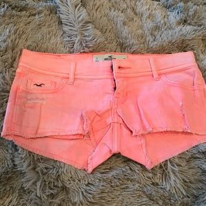 Pink hollister shorts